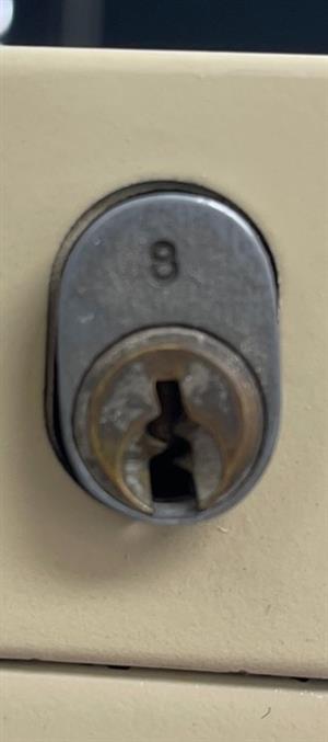 Peerless 8 File Cabinet Lock Key