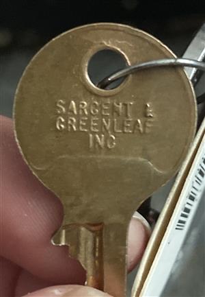 Sargent Greenleaf SG Keys