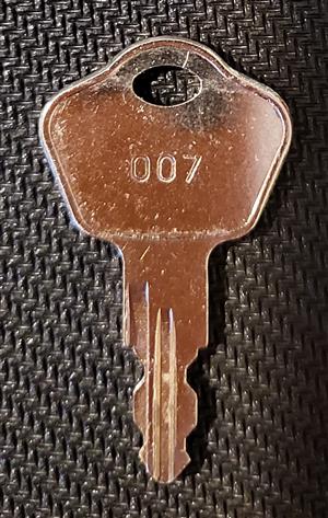 Sentry Safe 007 Lock Key