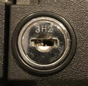 Sentry Safe 3H2 Lock Key