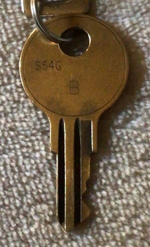 Sentry Safe S54G B Lock Key