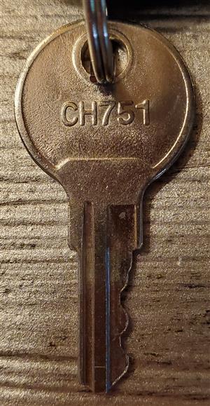 Southco CH751 Lock Key