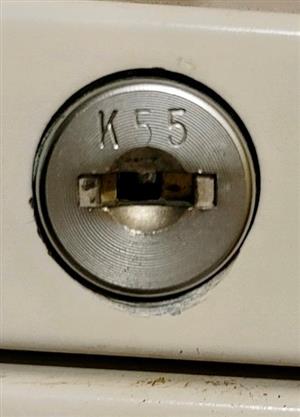 Storwal K55 File Cabinet Lock Key