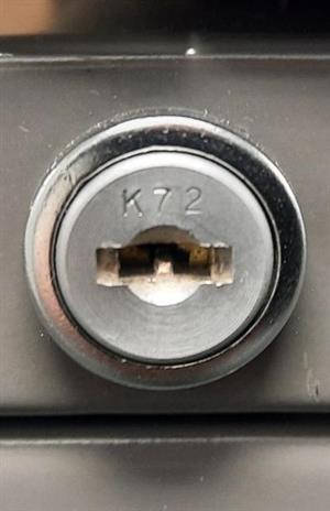 Storwal K72 File Cabinet Lock Key