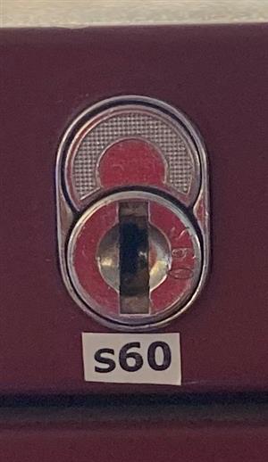 Storwal S60 File Cabinet Lock Key