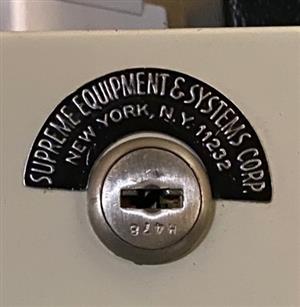 Supreme Equipment Systems H478 File Cabinet Lock Key