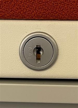 Teknion T670 Pedestal Lock Key