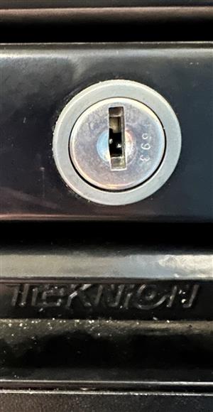 Teknion T693 File Cabinet Lock Key