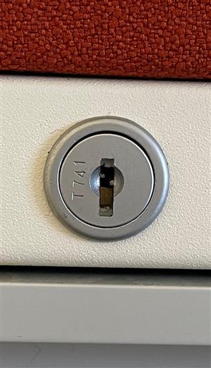 Teknion T741 Pedestal Lock Key