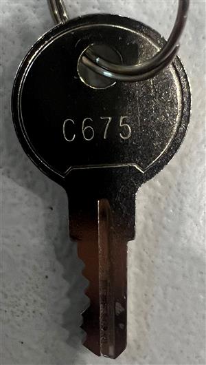 Tennsco C675 Storage Cabinet Key