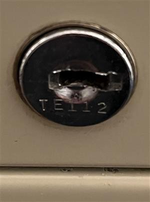 Teskey TE112 File Cabinet Lock Key