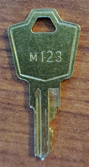 Trendway M123 File Lock Key