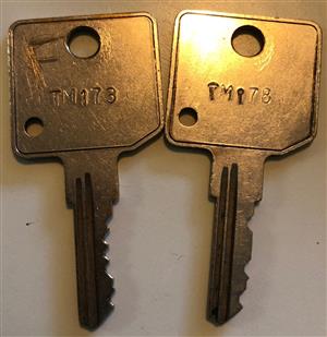 Tri/Mark TM173 TM178 Lock Keys