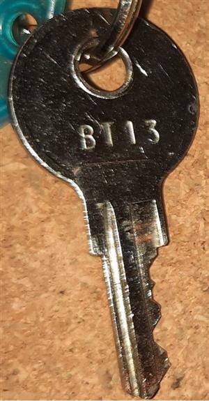 Tuff Shed BT13 Lock Key