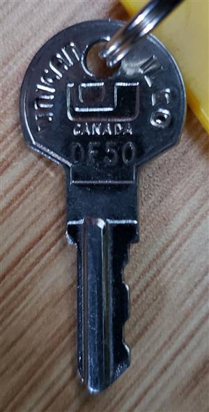 Unican Ilco DF50 Lock Key