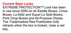 Weather Guard Current Style Lock Keys