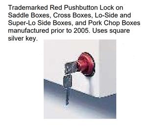 Weather Guard Red Push Button Lock Keys