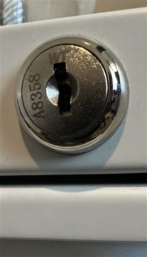 WT A8358 File Cabinet Lock Key