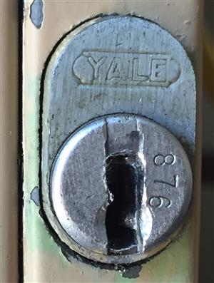 Yale 876 File Cabinet Lock Key