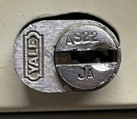 Yale AS22 JA File Cabinet Lock Key